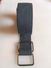 Klassischer Webgürtel dunkelblau 3,8 cm breit, 118 cm lang, D-Ring Verschluss