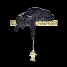 Nostalgische Brosche spielende