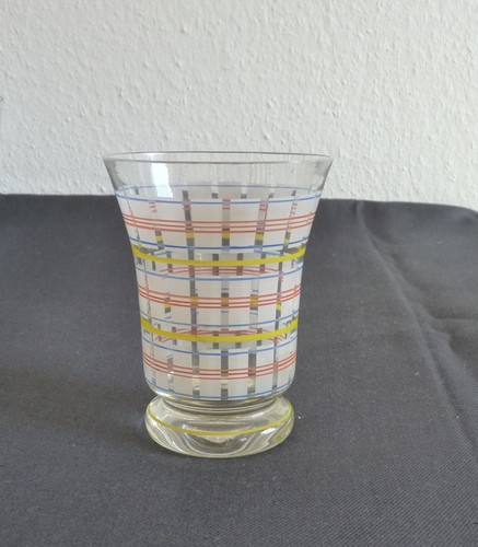 Alte vase glas handbemalt - , *