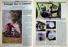 Oldtimer Praxis 1175) Triumph B 125 Restaurierung - ein interessanter Bericht au