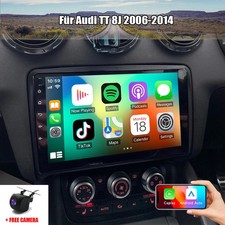 Android 15 Autoradio Wireless CarPlay 64G WIFI GPS Navi Für Audi TT 8J 2006-2014