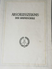 Abschlusszeugnis der Grundschule DDR 1955