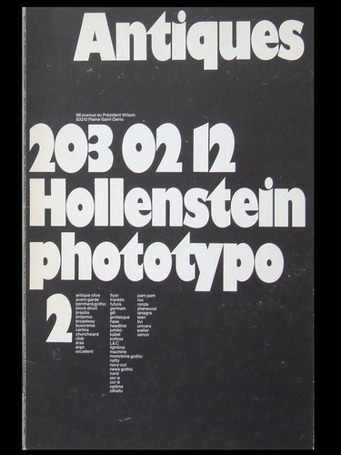 Hollenstein fototypo katalog - hollenstein,