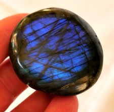 Labradorit Jumbo, Edelstein - Kugel - 47 * 42 mm - Handschmeichler - Spektrolith