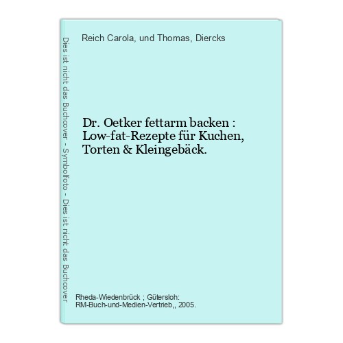 Oetker fettarm backen - dr.,