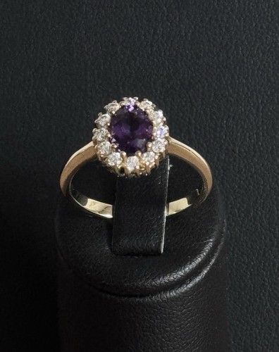 Goldring mit amethyst und - goldring,