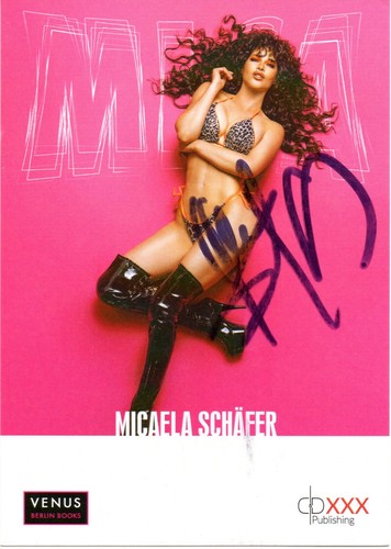 Micaela schäfer autogramm - micaela,