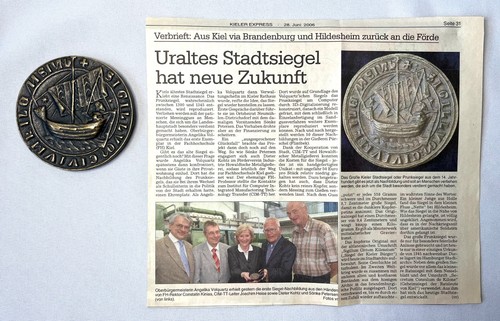 Stadtsiegel kiel reproduktion - stadtsiegel,