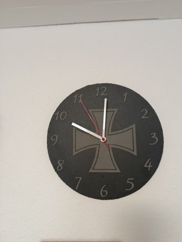 Wanduhr schiefer eisernes - wanduhr,