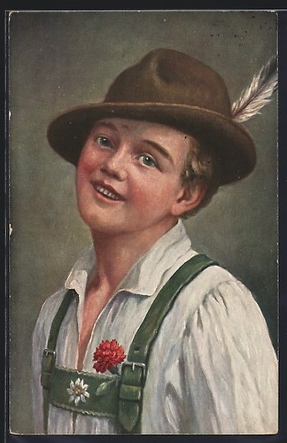 Künstler bayerischer junge - bayerischer,