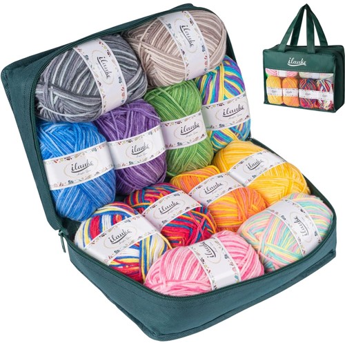 Acrylgarn set farben - set, 12