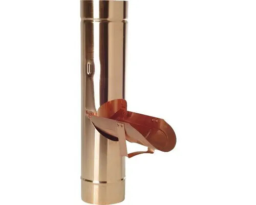 Kupfer fallrohrklappe sieb - fallrohrklappe, o.sieb