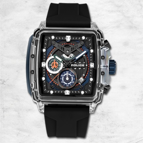 Police herrenuhr silikon - herrenuhr,