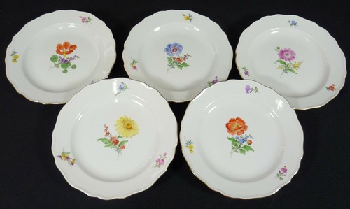 Meissen 5x teller - -,