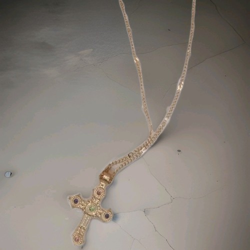 Goldene kreuz halskette - goldene, kreuz-halskette