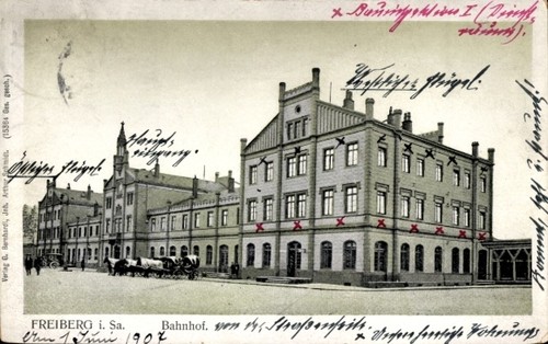 Freiberg sachsen - ak,