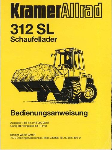 Radlader kramer 312 - radlader,