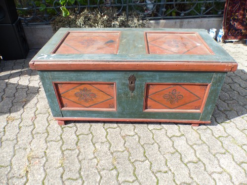 Alte holz bauern truhe - holz,