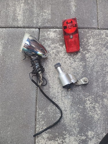 Fahrrad lampenset mit dynamo - lampenset,