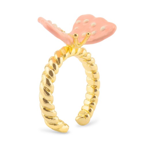 Schmetterling ring vergoldet - schmetterling,