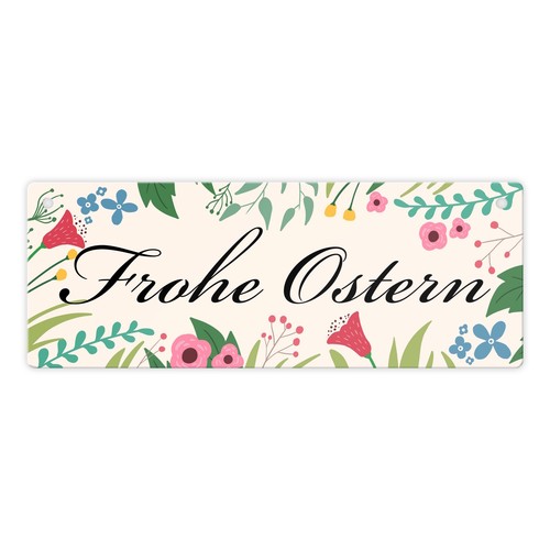 Frohe ostern mit blumen - frohe,