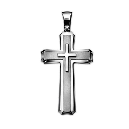 Massiver edelstahl kreuz - edelstahl,