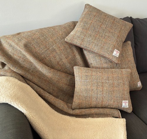 Harris tweed braun fischgrät - harris,