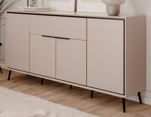 Sideboard kommode sand schwarz - sideboard,