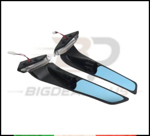 Klingenspiegel mit led blinker - led,
