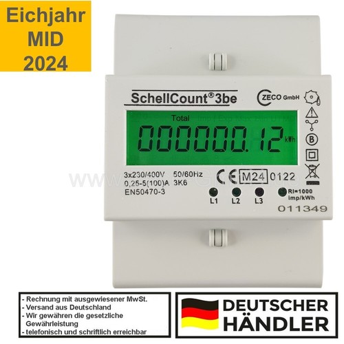 Drehstromzähler mit mid - drehstromzähler,