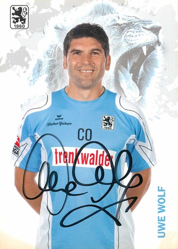 Autogramm uwe wolf fussball - autogramm,