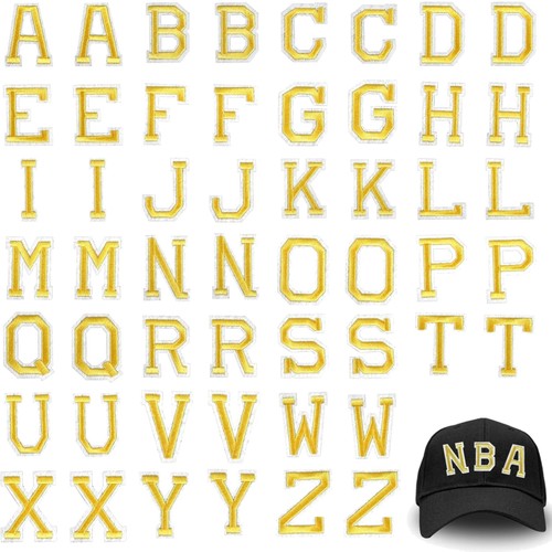 Gold buchstaben patches - gold,