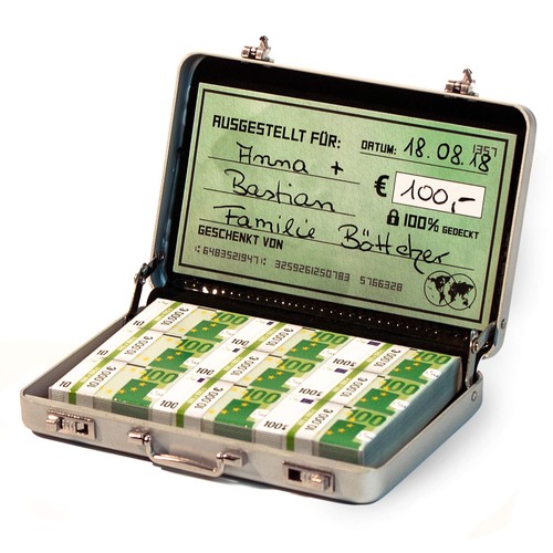 Geldkoffer als geldgeschenk - als,