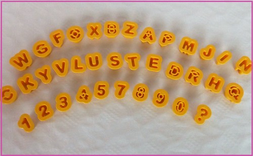 Keksausstecher alphabet - 36,