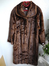 Damen webpelzmantel braun - damen,