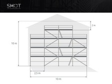 Neu giebelgerüst 10x10m - neu,