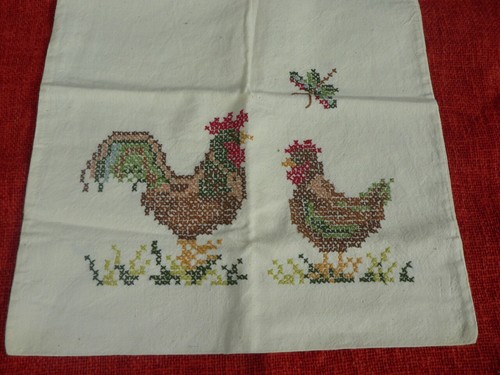 Kreuzstich stickerei hahn - stickerei,