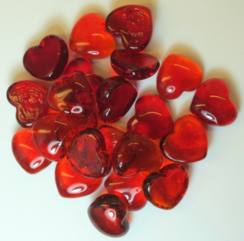 Glas dekosteine herz in - herz,,