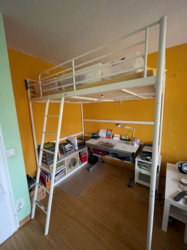 Hochbett metall weiß - hochbett,