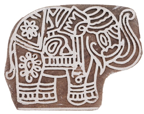 Indischer textilstempel holz - indischer, textilstempel,