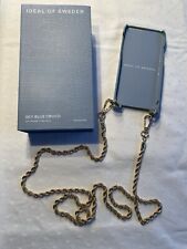 Ideal Of Sweden Sky Blue Croco Handyhülle iPhone 11 Pro/XS/X Kette OVP Neuwertig