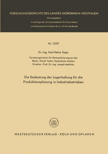 Die bedeutung der lagerhaltung - der,