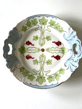 Antik: Kuchenteller 20er Jahre , Traubenmotiv, Durchmesser 25 cm true vintage