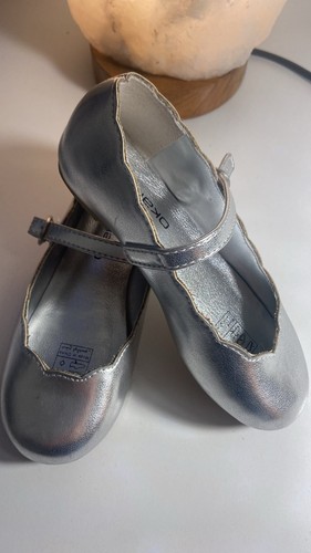 Gebr silberne mädchenschuhe - gebr.,