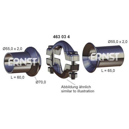 Reparatursatz abgasrohr - reparatursatz,,