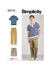 Simplicity Nr 9718.BB Herren Shirt, Cargo-Hose und Cargo-Short Gr. 58 - 66