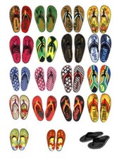 Original BEACHERS Zehentrenner KULT Schlappen Sandalen DIE Trendschuhe 