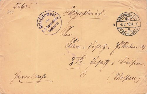 800619 feldpostblg 1 wk - dr, feldpostblg.