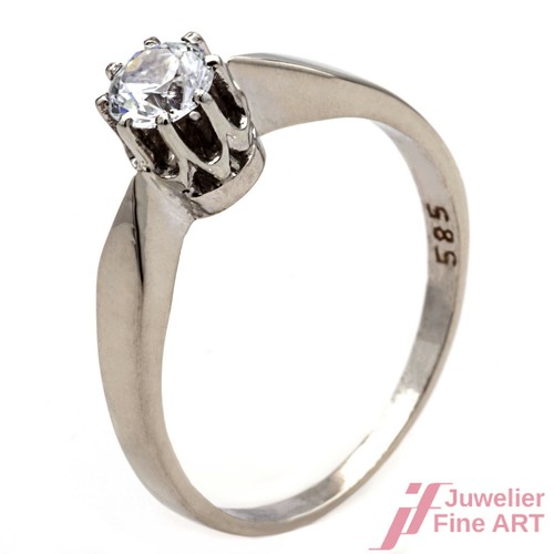 Ring 585 weißgold - ring,