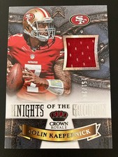 2013 Panini Crown Royale Knights of the Gridiron Jersey Colin Kaepernick ed/299